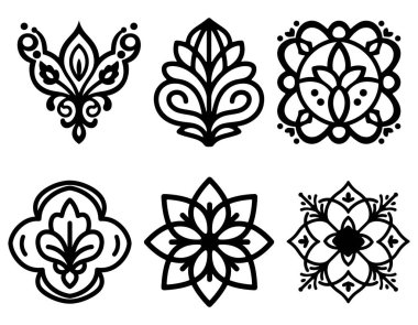 Zarif Lüks Süslü Şablonlar Tasarımı