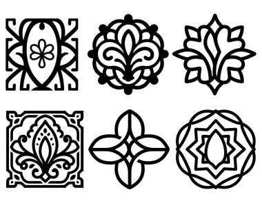 Zarif Lüks Süslü Şablonlar Tasarımı