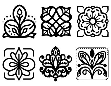 Zarif Lüks Süslü Şablonlar Tasarımı