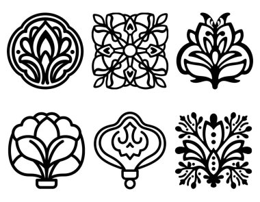 Zarif Lüks Süslü Şablonlar Tasarımı