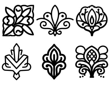 Zarif Lüks Süslü Şablonlar Tasarımı