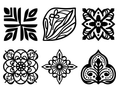 Zarif Lüks Süslü Şablonlar Tasarımı