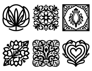 Zarif Lüks Süslü Şablonlar Tasarımı