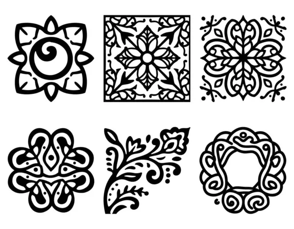 Zarif Lüks Süslü Şablonlar Tasarımı