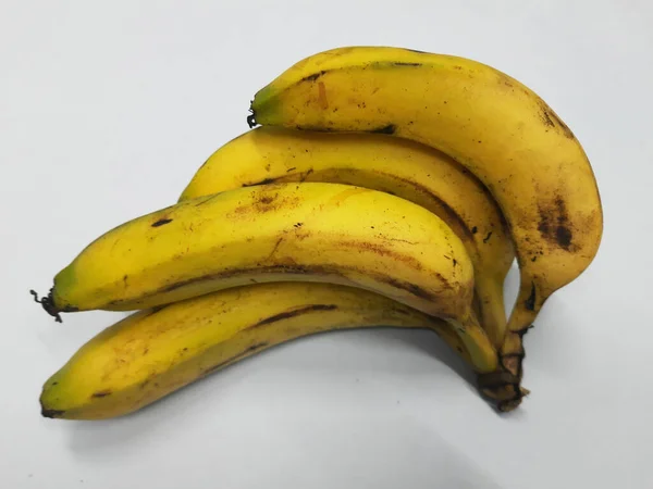 Μπανάνα Λευκό Φόντο — Φωτογραφία Αρχείου