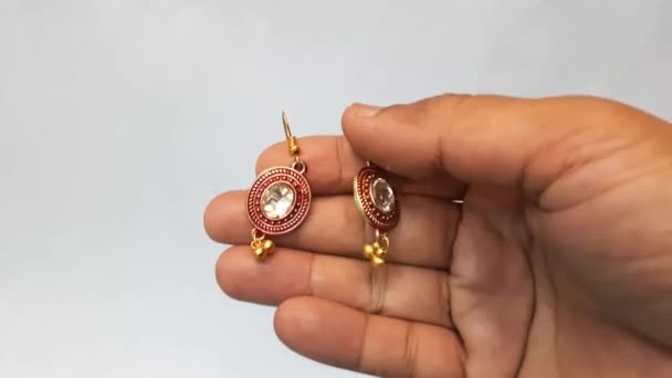 Jewelry Earrings Jewelry Earrings — Stock Video