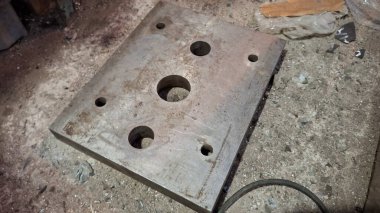 metal ve paslı boru