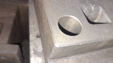 close up of metal door