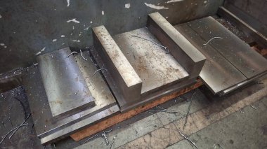 Eski ahşap masanın görüntüsü.