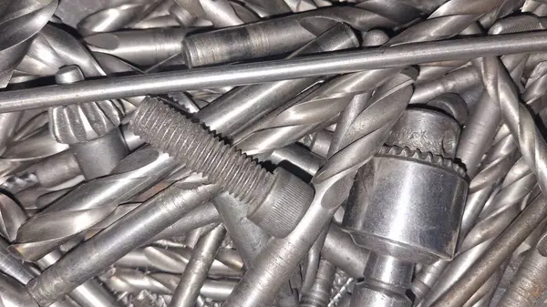 arkaplan için metal ve metal parçalar