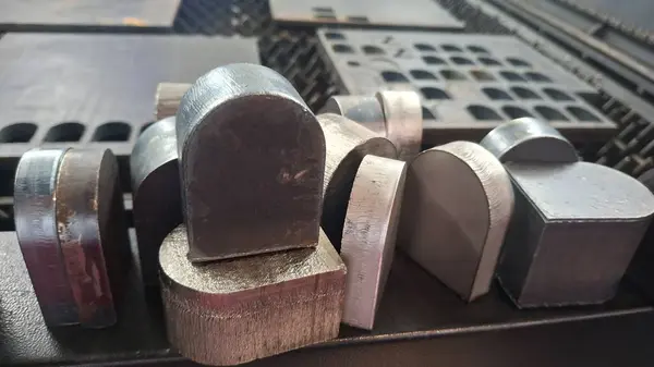 Satılık makinenin farklı metal parçaları