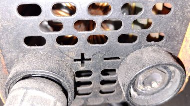 Eski araba motoru. Motor. araba motoru