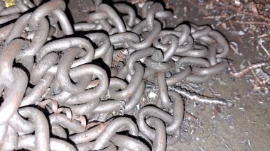 Metal zincir yakın çekim