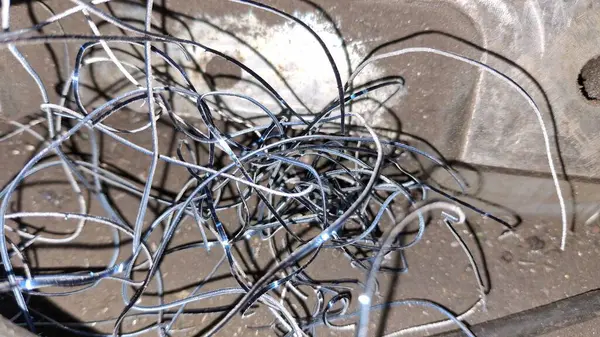 bir kablo yığını