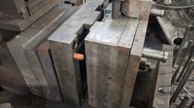 Bir sürü çipi olan metal parçacıklar soyut arka plan, doku, duvar kağıdı