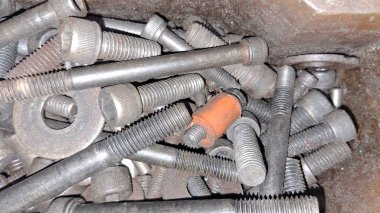 Bir sürü çipi olan metal parçacıklar soyut arka plan, doku, duvar kağıdı