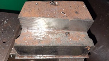 Çelik endüstrisinin yakın görüntüsü