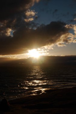 Balayı Sahili 'nde günbatımı.