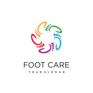 Yaratıcı tasarım prim vektörlü podiatri logosu