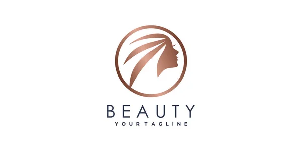 Beauty Logo Design Mit Modernem Abstrakten Konzept Premium Vector — Stockvektor
