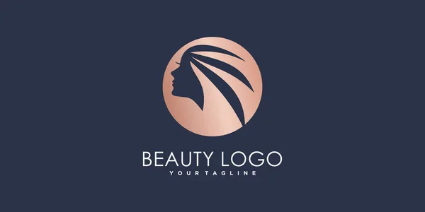Дизайн Логотипу Краси Сучасною Абстрактною Концепцією Преміум Вектор — стоковий вектор