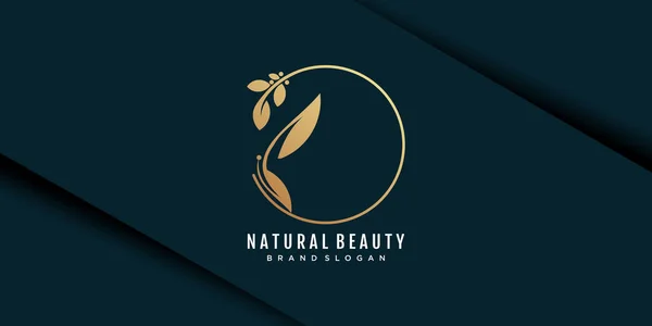 Beauty Logo Mit Schmetterlingskonzept Für Schönheitssalon Beauty Spa — Stockvektor