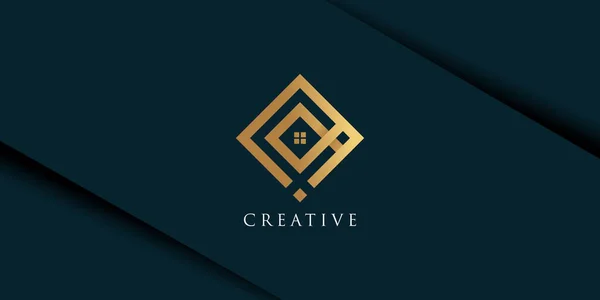 Modèle Conception Icône Logo Maison Luxe Pour Les Entreprises — Image vectorielle