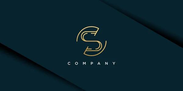 Letra Logotipo Com Design Conceito Estilo Criativo Único Ícone Vetor —  Vetores de Stock
