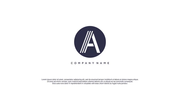 Lettera Monogramma Logo Con Concetto Design Creativo Icona Stile Vettore — Vettoriale Stock