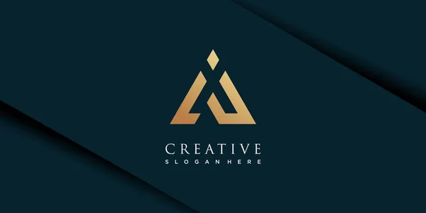 Lettre Monogramme Logo Avec Conception Concept Créatif Pour Entreprise Icône — Image vectorielle