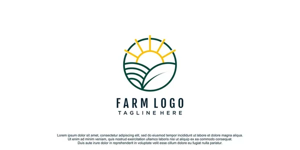 Шаблон Векторной Иллюстрации Логотипа Фермы — стоковый вектор