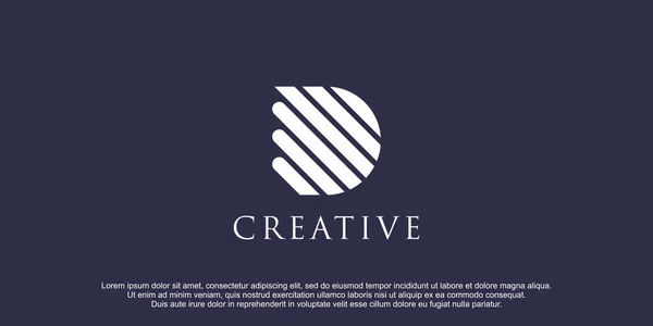 Монограмма Логотип Творческой Уникальной Концепцией Бизнес Компании Человека — стоковый вектор