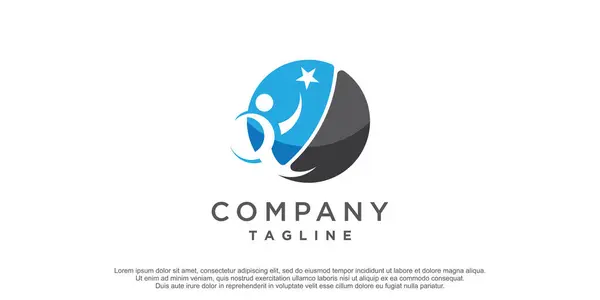 Modello Logo Comunitario Vettore Premium Del Gruppo Team Sociale — Vettoriale Stock