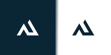 Harf A logo tasarım element vektörü modern konsept ile