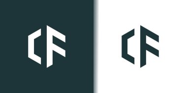 C harfi logo tasarım element vektörü modern konsept ile