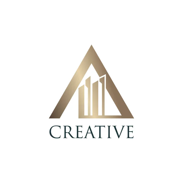 Lettre Bâtiment Vecteur Élément Conception Logo Avec Concept Moderne — Image vectorielle