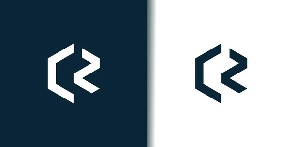 Carta Vetor Elemento Design Logotipo Com Conceito Moderno —  Vetores de Stock