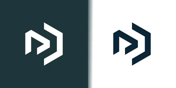 Carta Vetor Elemento Design Logotipo Com Conceito Moderno —  Vetores de Stock
