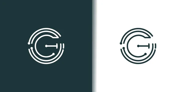 Letra Logo Diseño Vector Elemento Con Concepto Moderno — Archivo Imágenes Vectoriales