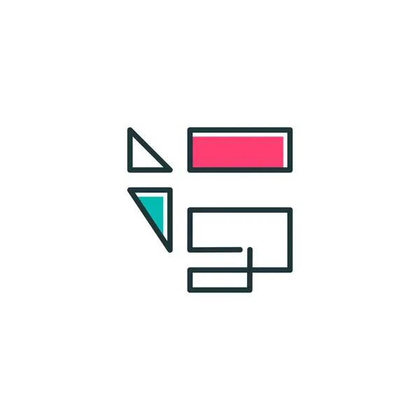 Carta Logotipo Vetor Elemento Design Com Conceito Moderno —  Vetores de Stock