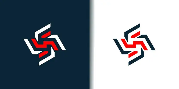Vecteur Élément Conception Logo Lettre Avec Concept Moderne — Image vectorielle