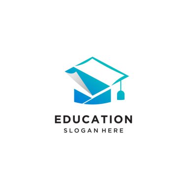 Yaratıcı konsept Premium Vektör ile Eğitim ikonu vektör logosu tasarımı