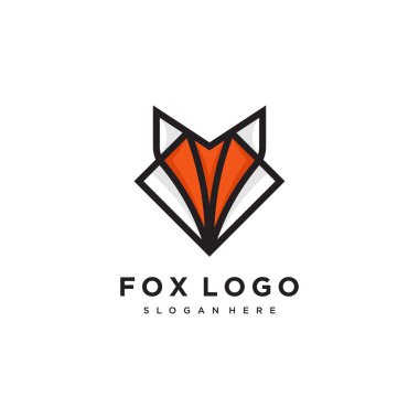 Yaratıcı konsept Premium Vektör ile Fox simge vektör logosu tasarımı