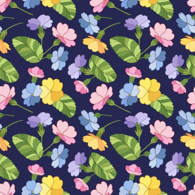 Çuha çiçeği ve yüzey tasarımı ile vektörsüz desen