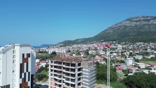 Skurcz Domu Czarnogóra Strzelaninę Wykonał Dron Który Przeniósł Krótki Proces — Wideo stockowe