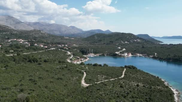 Increíblemente Hermosa Costa Del Mar Adriático Croacia 2024 — Vídeos de Stock