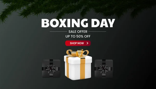 Boxing Day. Boxing Day Sale Banner, poster, social media post design.