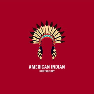 Amerikan Yerli Mirası Günü. Amerikan Yerli Mirası yaratıcı kavramı.