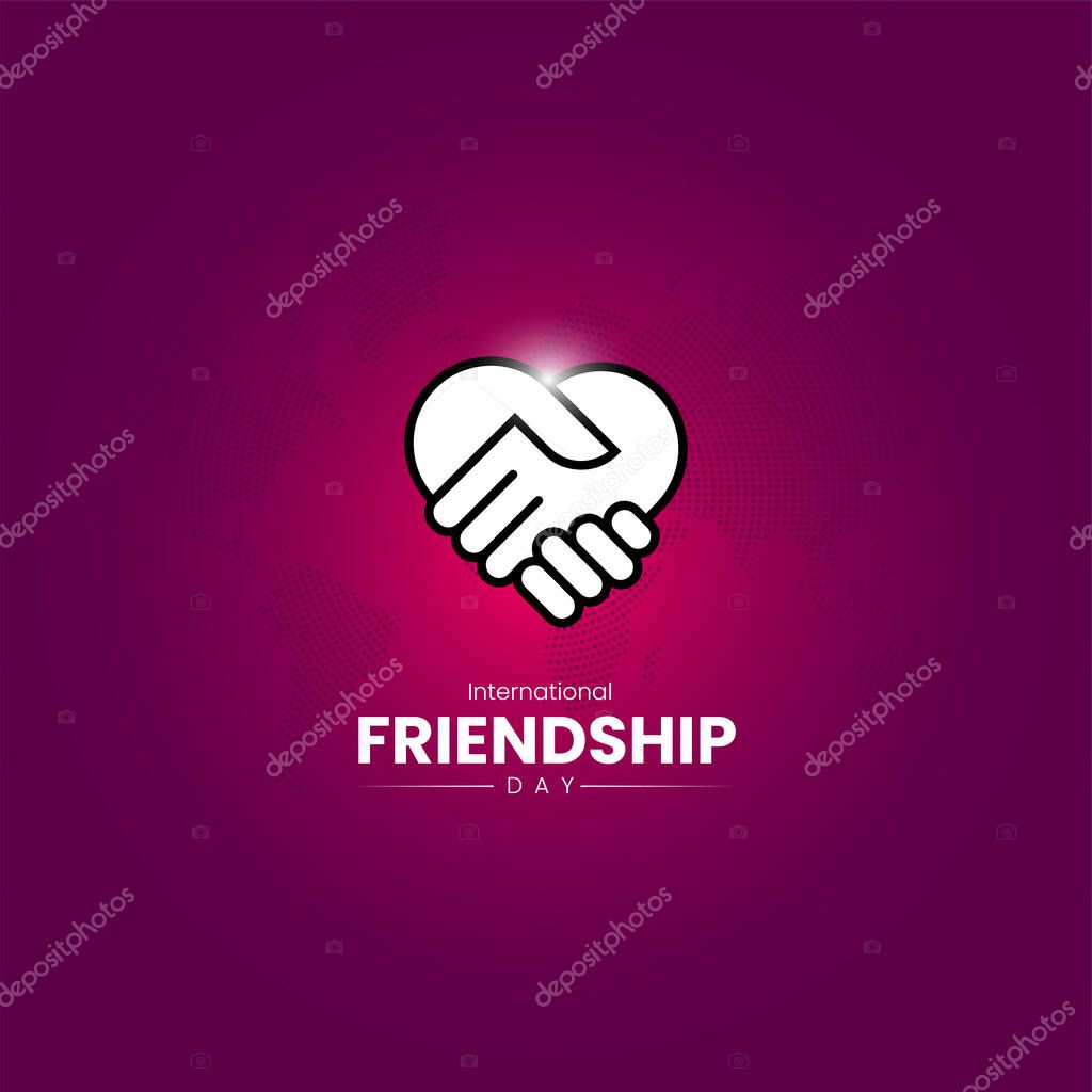 International friendship day. Friendship day concept. handshake vector concept.