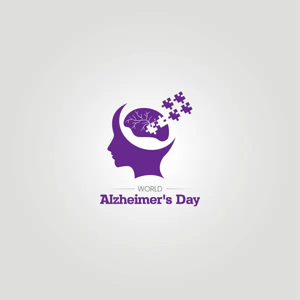 Dünya Alzheimer ayı. Dünya Alzheimer Günü. Alzheimer günü yaratıcı kavramı.